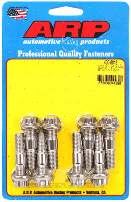 ARP 400-8016 Accessory Stud Kit M10 x 1.25 x 48mm. SS. broached. 8 pieces Photo-0