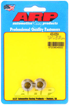 ARP 400-8354 Nut Kit M10 X 1.25 SS 12mm socket 12pt Photo-0
