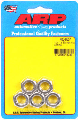 ARP 400-8657 Nut Kit 1/2"-13 SS coarse hex Photo-0