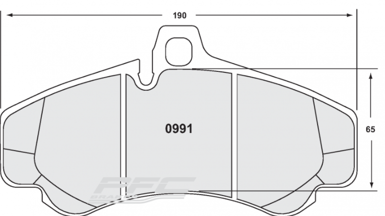PFC 0991.331.17.44 Front brake pads RACE 331 CMPD 17mm PORSCHE 996 (GT2/GT3), 997 (Turbo/GT3) (380mm) Photo-0