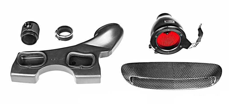 EVENTURI EVE-F56-LCI-PL-INT Intake system MINI COOPER S/JCW Facelift (plastic with carbon scoop) Photo-0