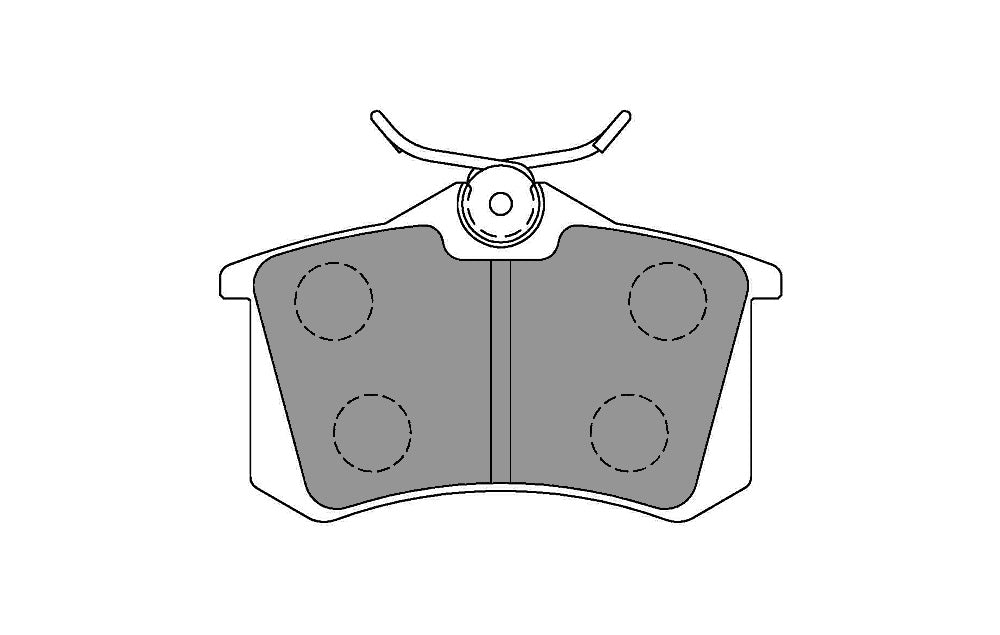 FERODO FDS541 Rear Brake Pads DS Performance for PEUGEOT 405 / VW Golf (Mk2) Photo-0