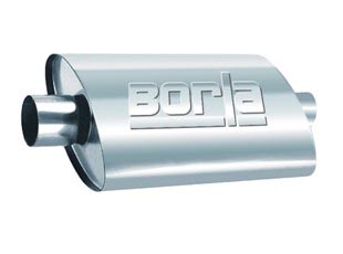 BORLA 40364 ProXS™ Muffler Center / Center Oval 2,5" in / out, 14" x 4" x 9.5" Photo-1