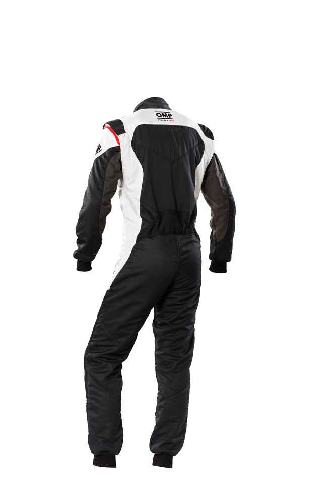 OMP IA0-1854-B01-076-52 (IA01854E07652) FIRST EVO my2020 Racing suit, FIA 8856-2018, Black/white, size 52 Photo-1 