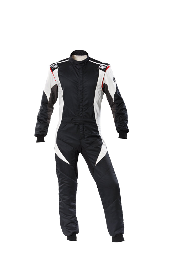 OMP IA0-1854-B01-076-52 (IA01854E07652) FIRST EVO my2020 Racing suit, FIA 8856-2018, Black/white, size 52 Photo-0 