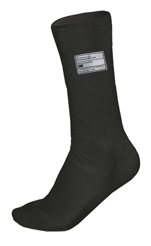 OMP IE0-0762-A01-071-XS Racing Socks, FIA 8856-2018, Black, Size XS Photo-0