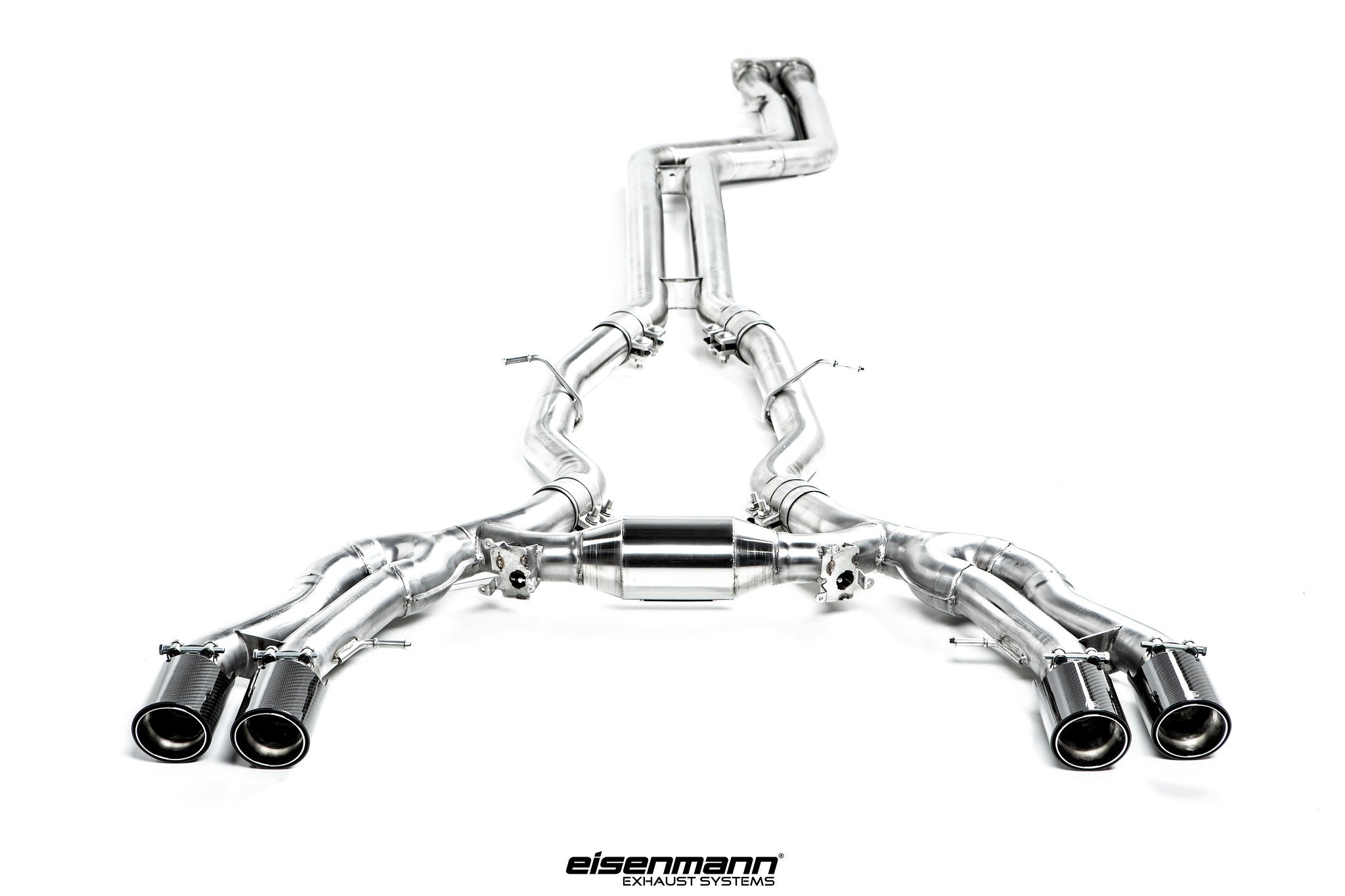 EISENMANN B3344.20904.C RACE Rear exhaust pipes BMW F97 X3 M (4x90mm carbon tips) Photo-1