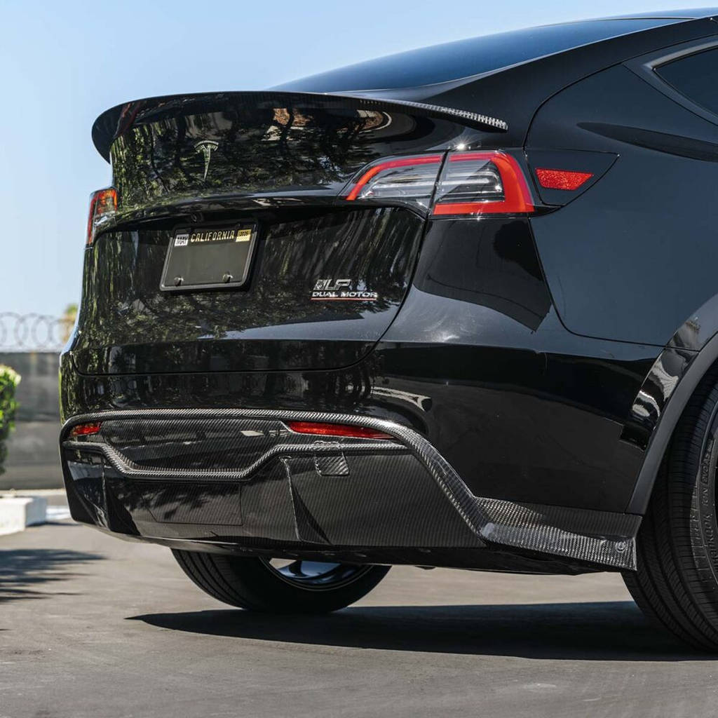 UNPLUGGED PERFORMANCE UP-MY-325-2.1 High Efficiency Trunk Spoiler, Autoclaved Dry Carbon, Satin Clear for TESLA Model Y Photo-3