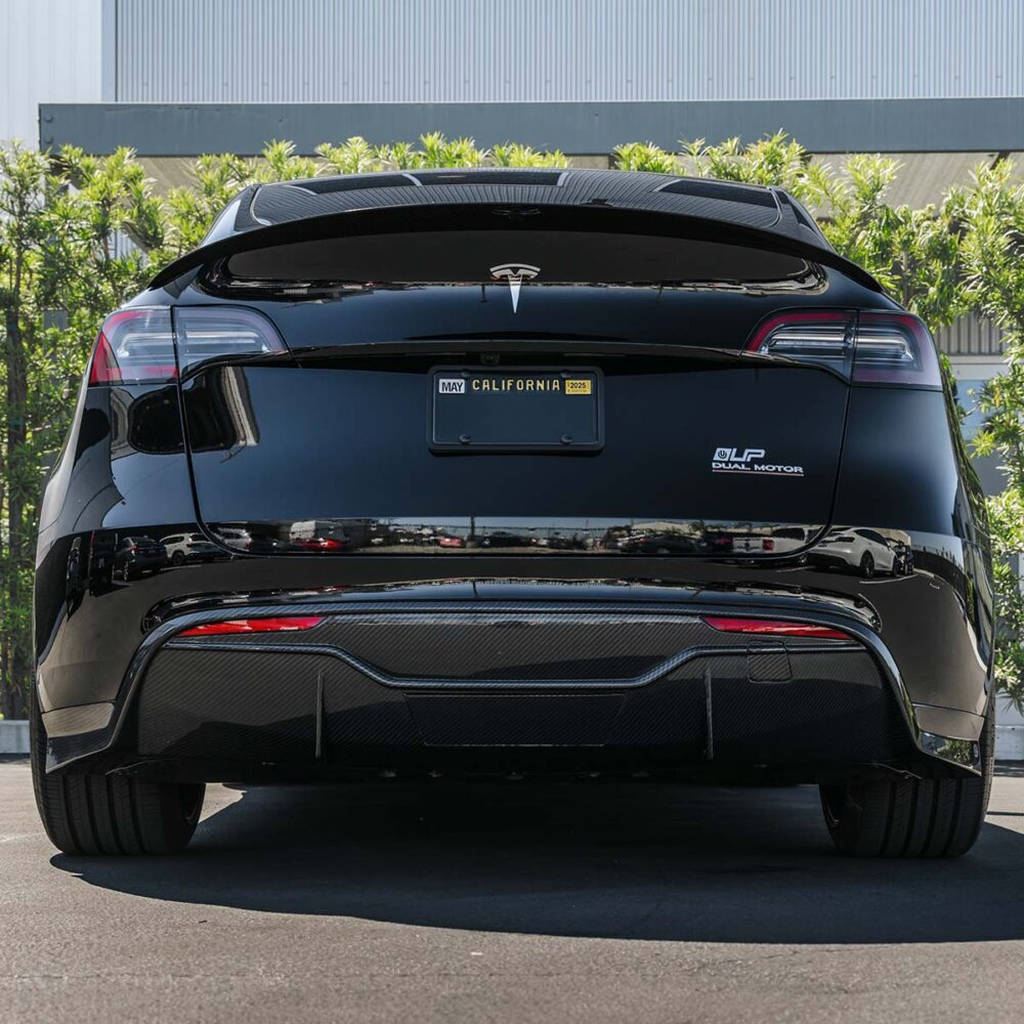 UNPLUGGED PERFORMANCE UP-MY-325-2.1 High Efficiency Trunk Spoiler, Autoclaved Dry Carbon, Satin Clear for TESLA Model Y Photo-4