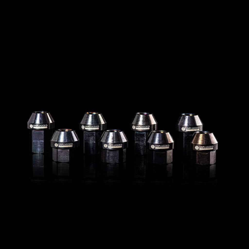 UNPLUGGED PERFORMANCE UP-MU-001-3.1 Lug Nut Set - Superlight Titanium 64 Grade, Black Finish Set of 20 for TESLA All Model Photo-3