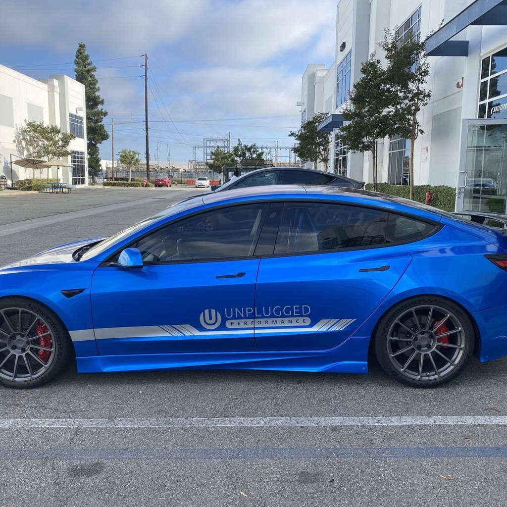 UNPLUGGED PERFORMANCE UP-M3-347-3.1 Front Door Window Pair, Lexan (4.0lbs each, 11lbs combined savings) for TESLA Model 3 Photo-3