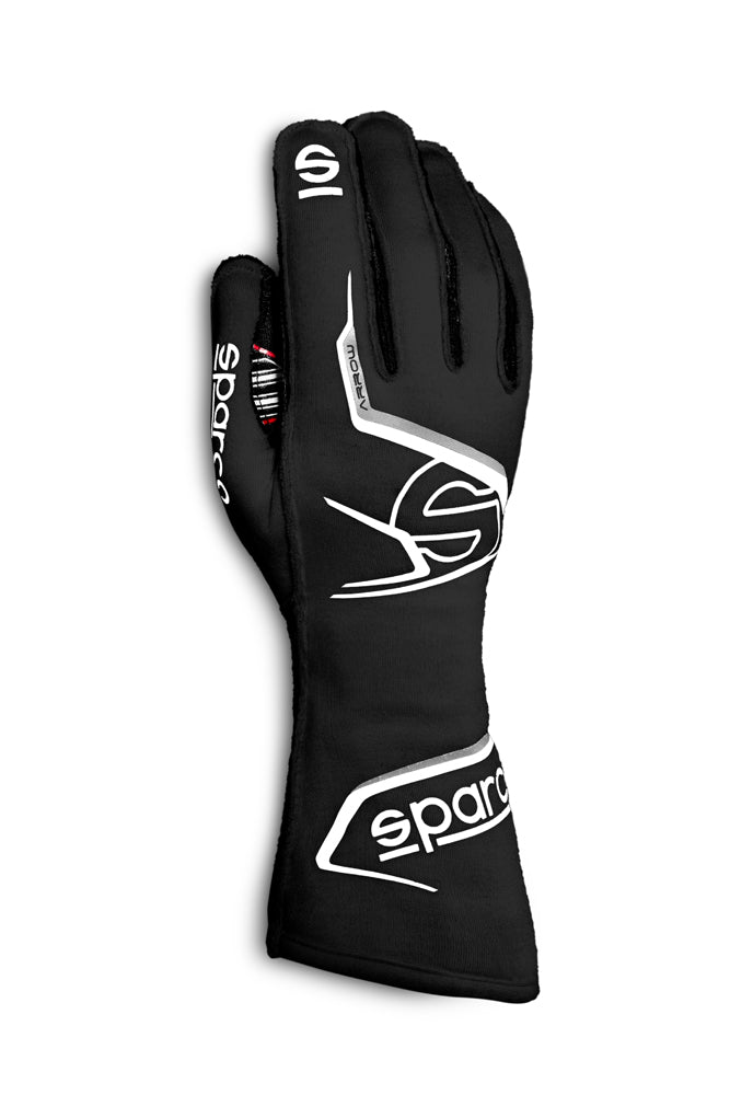 SPARCO 00131412NRBI ARROW Racing gloves, FIA 8856-2018, black/white, size 12 Photo-0
