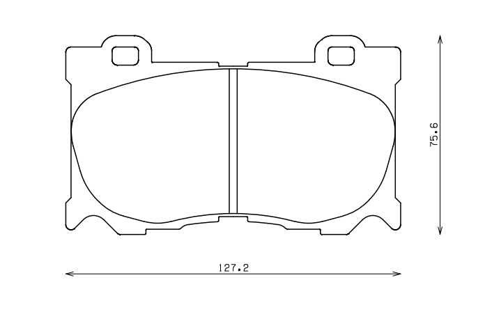 ENDLESS EP461MX72 Front brake pads INFINITI G37/M37/FX37/FX50/NISSAN 370Z (Akebono) Photo-0
