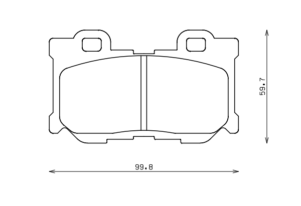 ENDLESS EP462MX72 Rear brake pads INFINITI G37/M37/FX37/FX50/NISSAN 370Z (Akebono) Photo-0