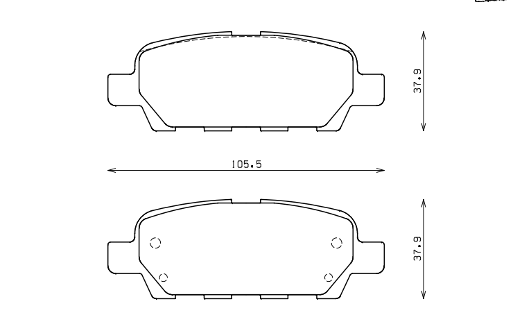 ENDLESS EP469MX72 Rear brake pads INFINITI G35 AWD/RWD/G35 ALL/G35/G37 AWD/RWD/M45/M35h/M37 Photo-0