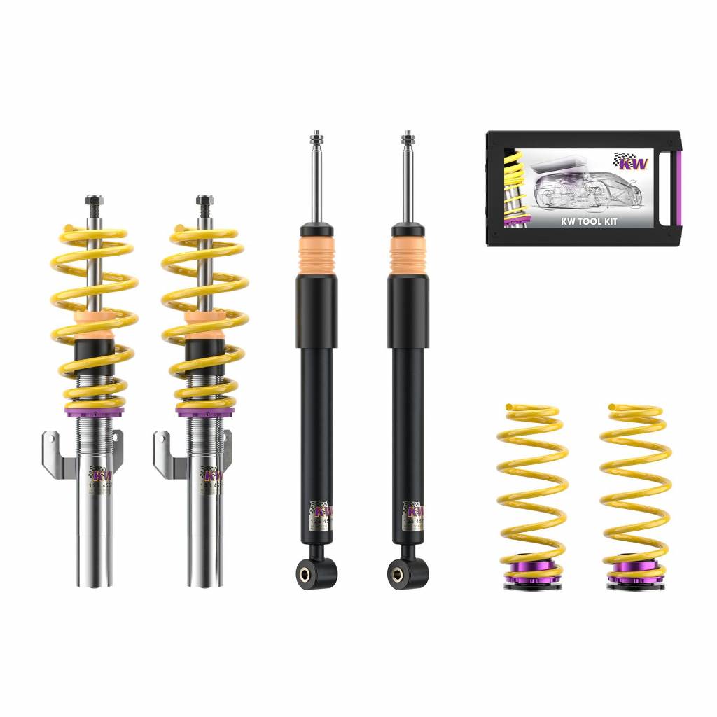 KW 102800BW Coilover Kit INOX V1 AUDI A1 Sportback; (GB) Photo-0