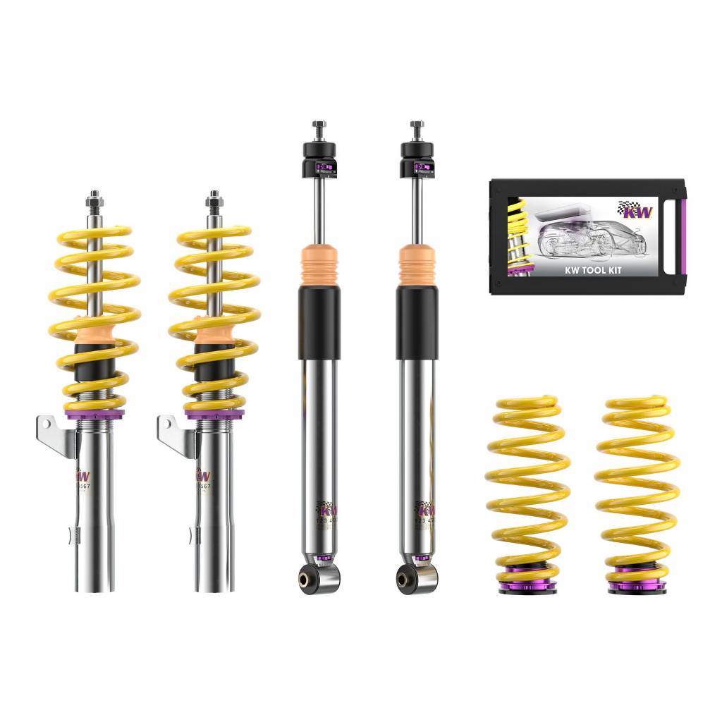 KW 352800CT Coilover Kit INOX V3 AUDI A3; (GY) Photo-0