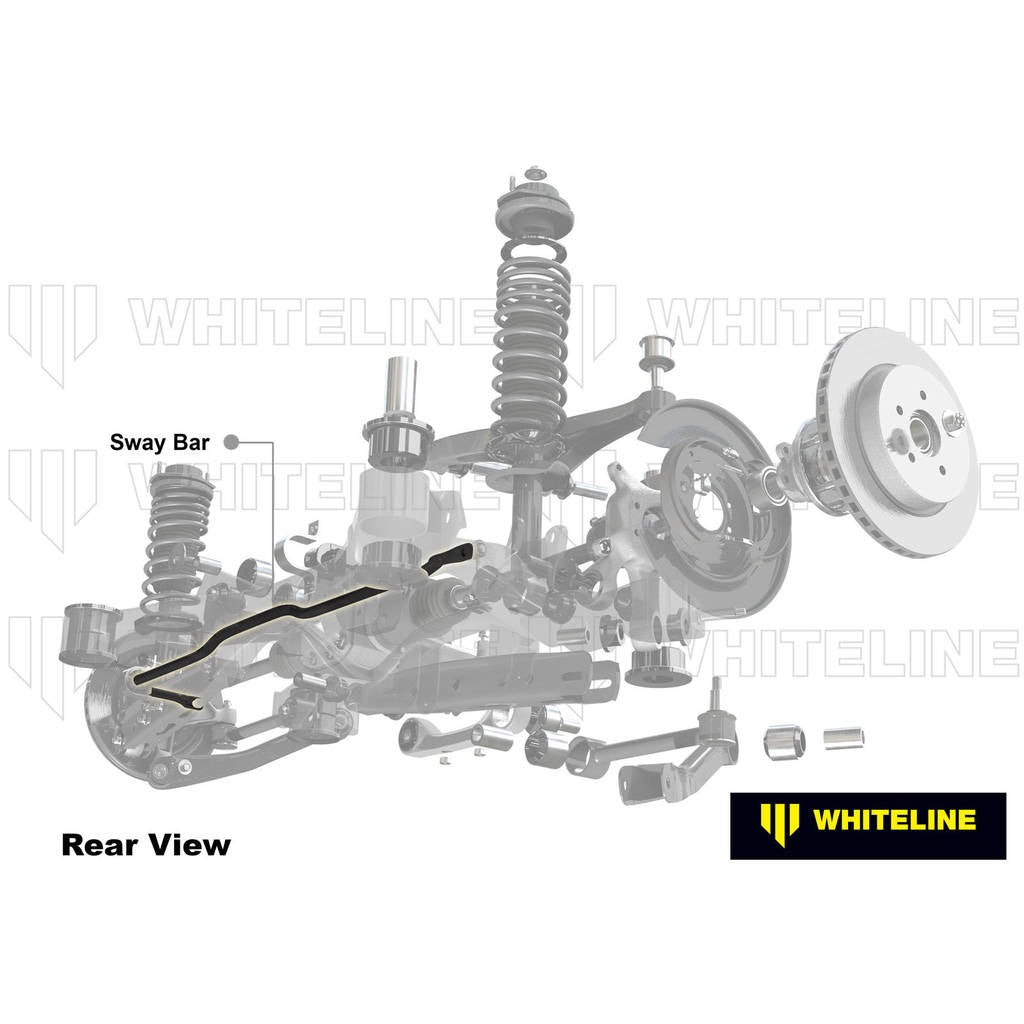 WHITELINE BTR101Z Rear Sway Bar - 20mm Heavy Duty Blade Adjustable for Tesla Model 3 Awd Photo-1