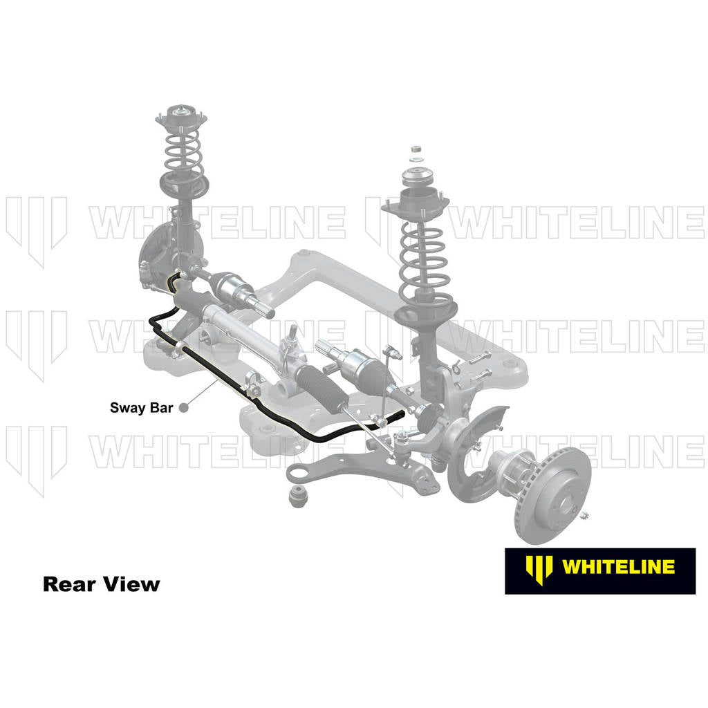 WHITELINE BMF97Z Front Sway Bar 24mm Heavy Duty Blade Adjustable for Mercedes Benz C-Class W203 S203 CL203 2000-2008 Photo-1
