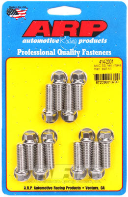 ARP 414-2001 Intake Manifold Bolt Kit for AMC SS hex Photo-0