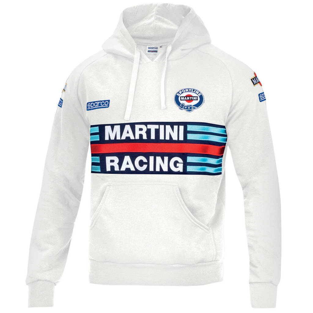 SPARCO 01279MRBI1S HOODIE MARTINI RACING, white, size S Photo-0
