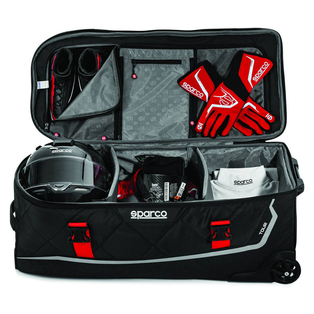 SPARCO 016437MRRS Travel bag MARTINI RACING TOUR, black/red Photo-1
