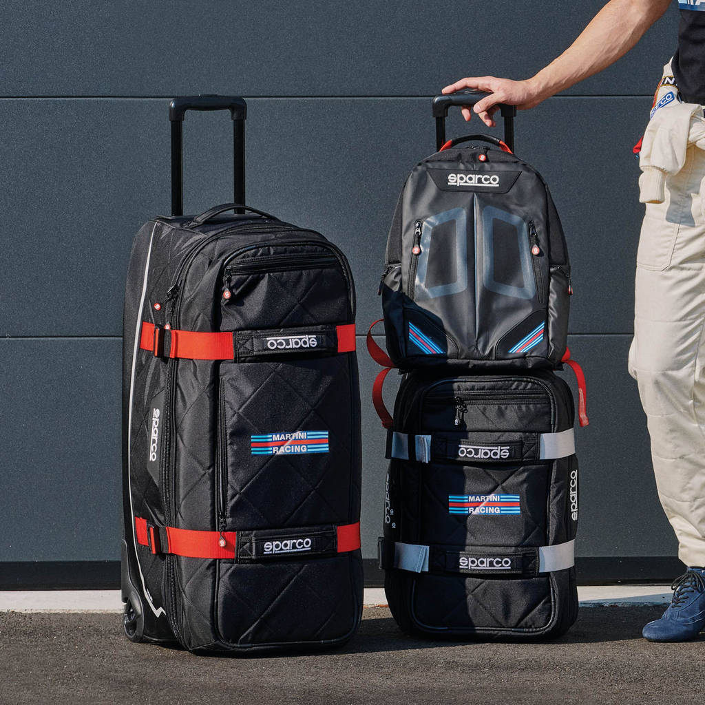 SPARCO 016438MRRS Travel bag, MARTINI RACING TRAVEL, black/red Photo-2