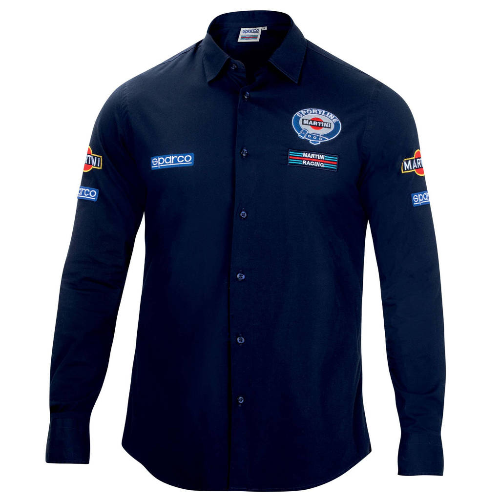 SPARCO 01277MRBM4XL Shirt with long sleeves MARTINI-R, navy blue, size XL Photo-0