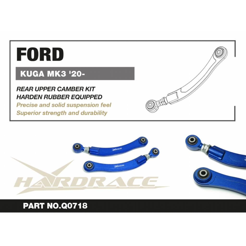 HARDRACE Q0718 FORD KUGA '20 REAR UPPER CAMBER KIT (HARDEN RUBBER) - 2PCS/SET Photo-1