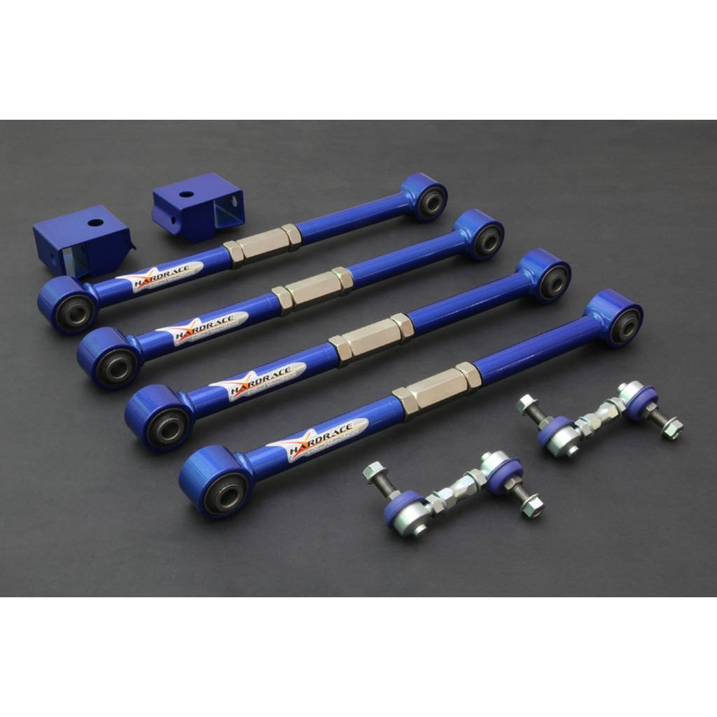 HARDRACE 6155-A SUBARU IMPREZA WRX GC~GG/LEGACY BD~BH LATERAL ADJ.LINK (HARDEN RUBBER BUSH) 8PCS/SET Photo-0