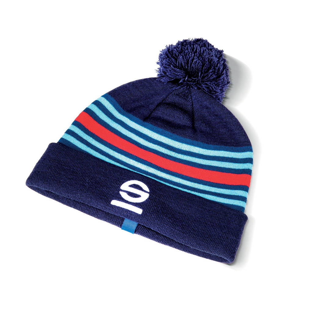 SPARCO 017022BM BEANIE STRIPES DESIGN, navy blue, kids Photo-0