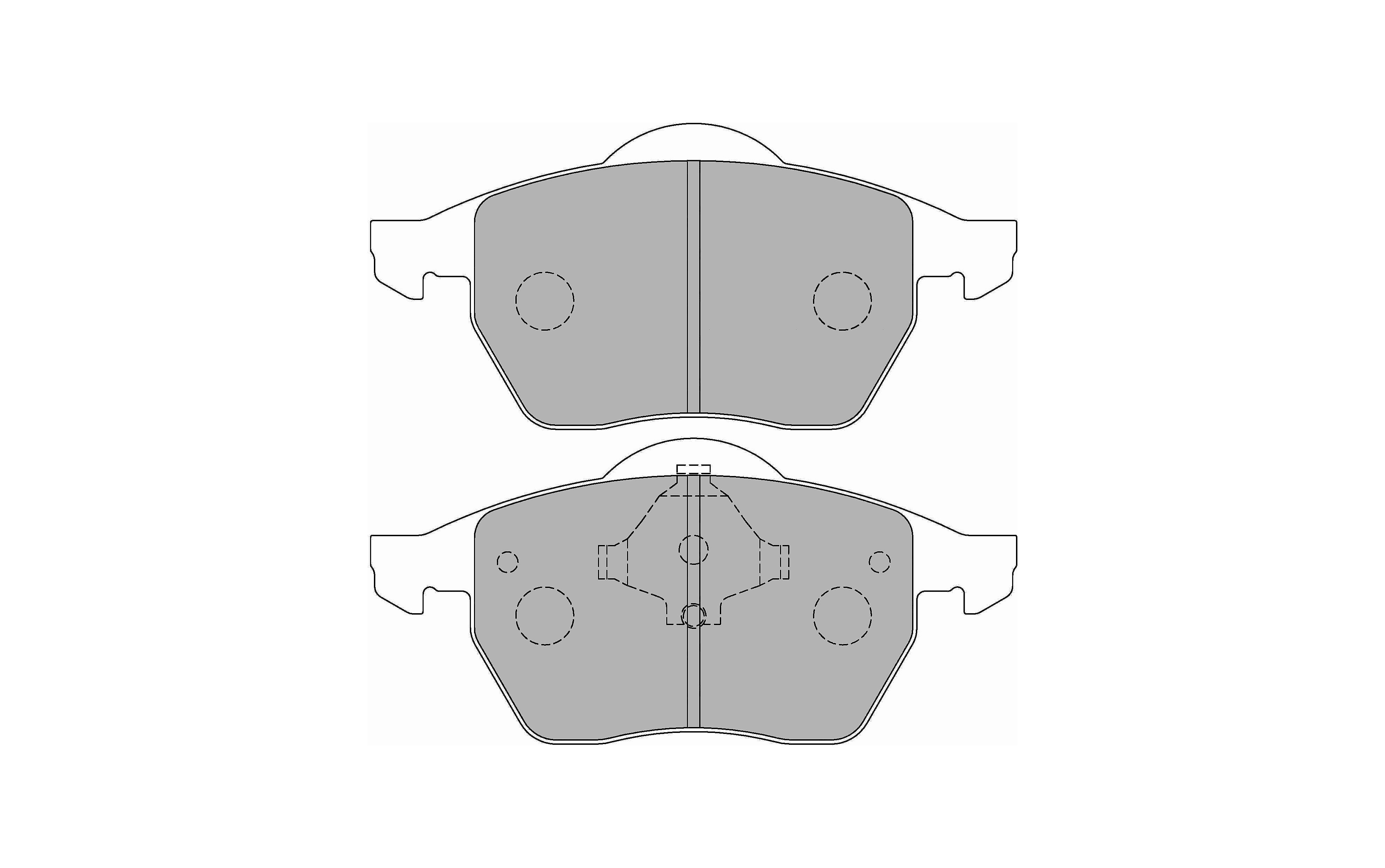 FERODO FCP590H Front Brake Pads DS2500 for AUDI A4 (B5) / A6 (C4) Photo-0