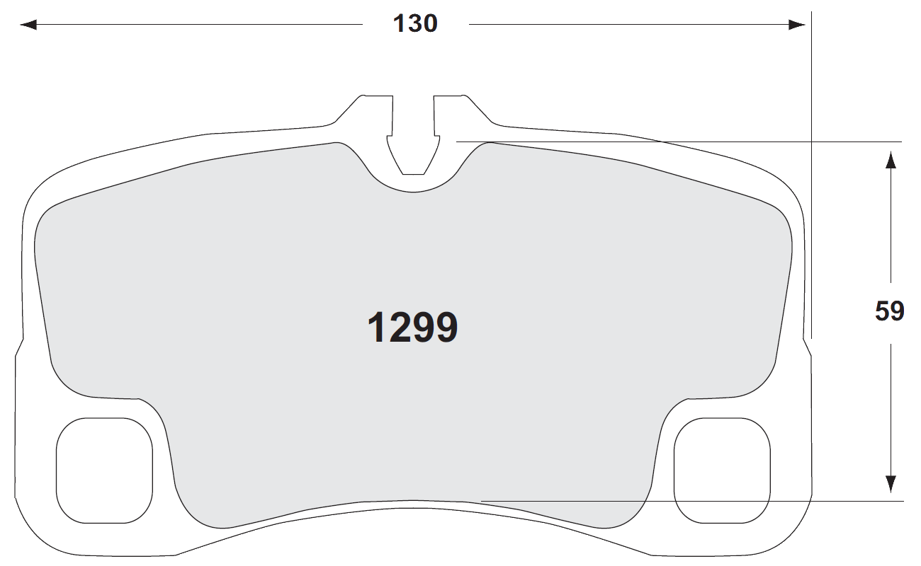 PFC 1299.11.18.44 Rear brake pads RACE 11 CMPD 18mm PORSCHE 997(Turbo/GT3/GT3 RS/GT3 CUP) Photo-0
