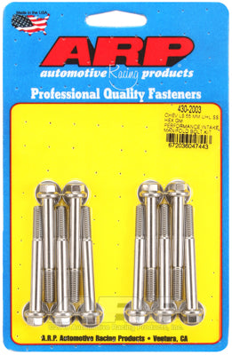 ARP 430-2003 Intake Manifold Bolt Kit for Chevrolet LS. GM Performance Intake. 55mm UHL. ARP Stainless. hex Photo-0