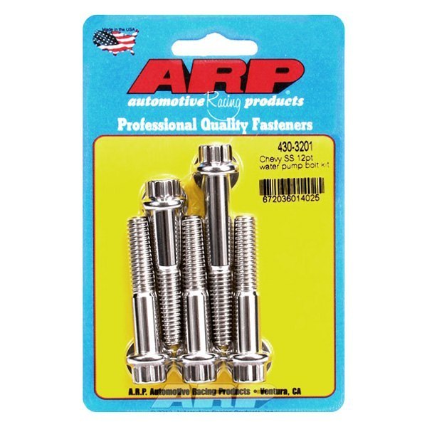 ARP 430-3201 Water Pump Bolt Kit for Chevy SS 12pt Photo-0