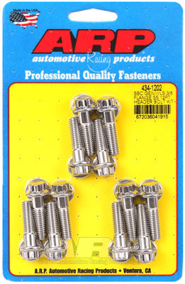 ARP 434-1202 Header Bolt & Stud Kit for Chevrolet LS Gen III/IV. 3/8˝ wide flange. 1.181˝. ARP Stainless. 12pt Photo-0