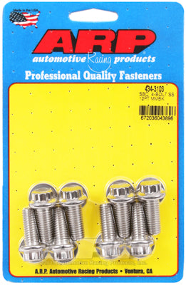 ARP 434-3103 Motor Mount Bolt Kit for Chevrolet LS. mount bracket to block. 8 pc.. ARP Stainless. 12pt Photo-0