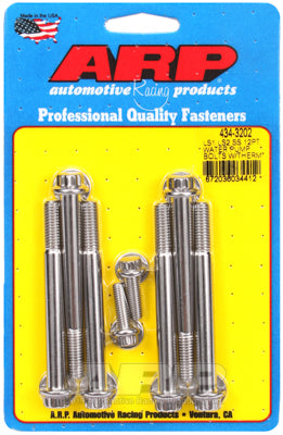 ARP 434-3202 Water Pump & Thermostat Housing Bolt Kit for Chevrolet LS Gen III/IV. ARP Stainless. 12pt Photo-0