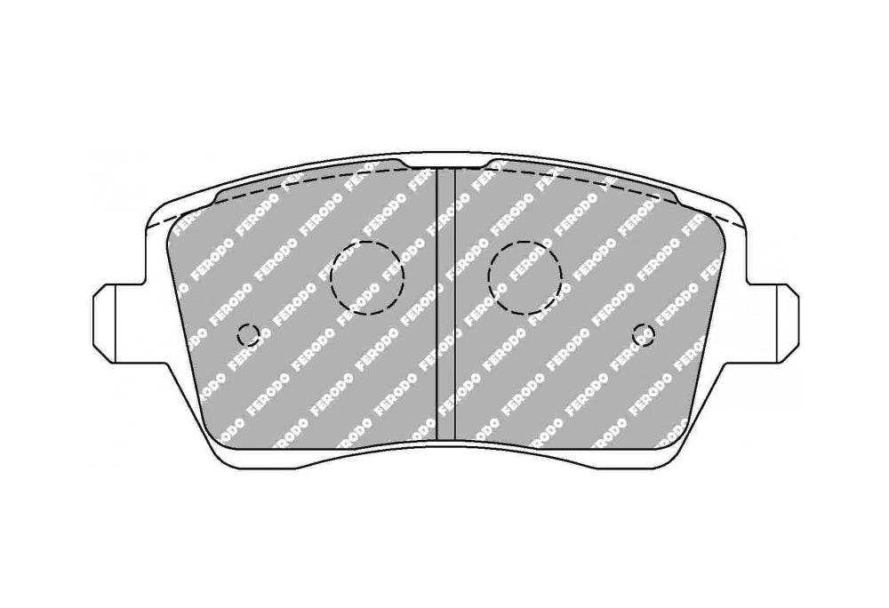 FERODO FCP1617R Front Brake Pads DS3000 for RENAULT CLIO IV Grandtour Photo-0