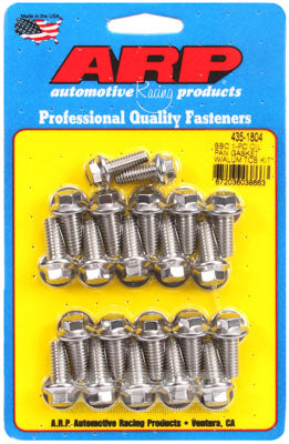 ARP 435-1804 Oil Pan Bolt Kit for Chevrolet Big Block 1-pc gasket w/aluminum timing cover hex Photo-0
