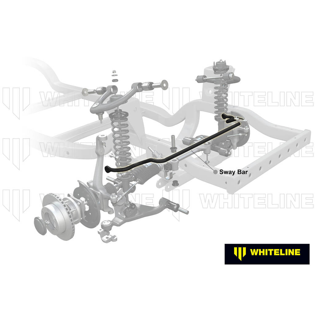WHITELINE BTF88XX Front Anti Roll Bar - 38mm Non Adjustable for Toyota Land Cruiser 200 Series Photo-1