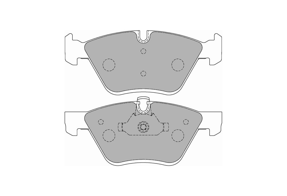 FERODO FCP1773H Front Brake Pads DS2500 for BMW 3-Series (E90 / E92) / 5-Series (E60 / E61) Photo-0