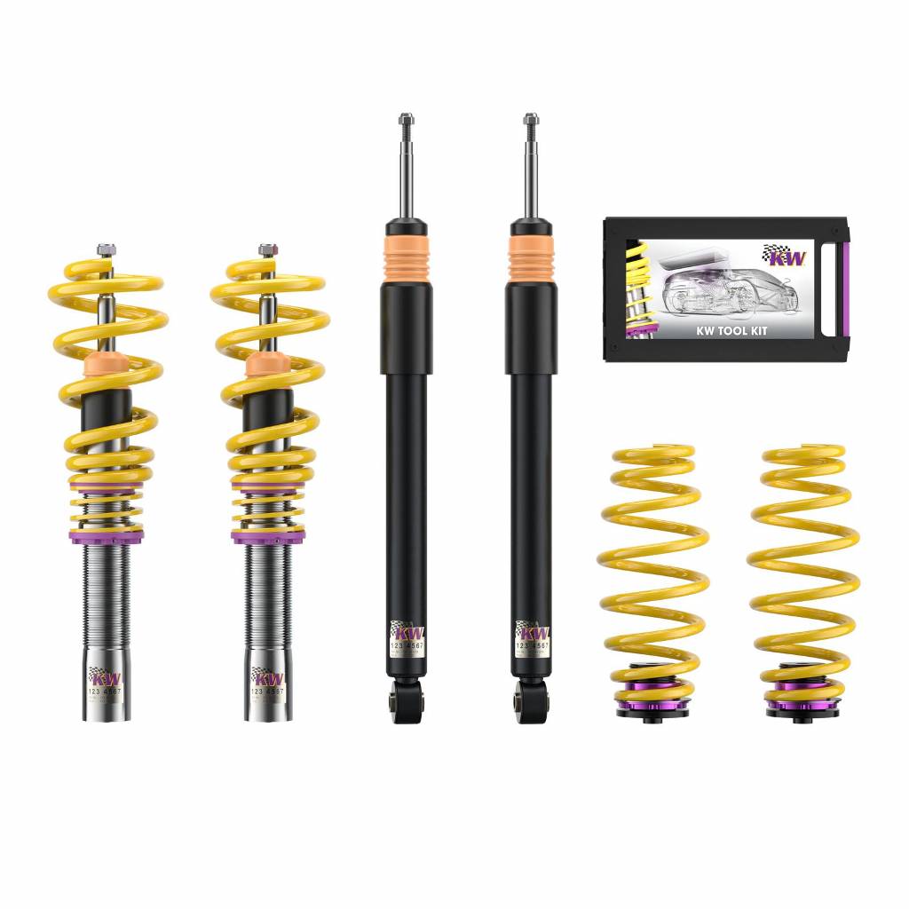 KW 10210077 Coilover Kit INOX V1 AUDI A4; (B8, B81) Photo-0