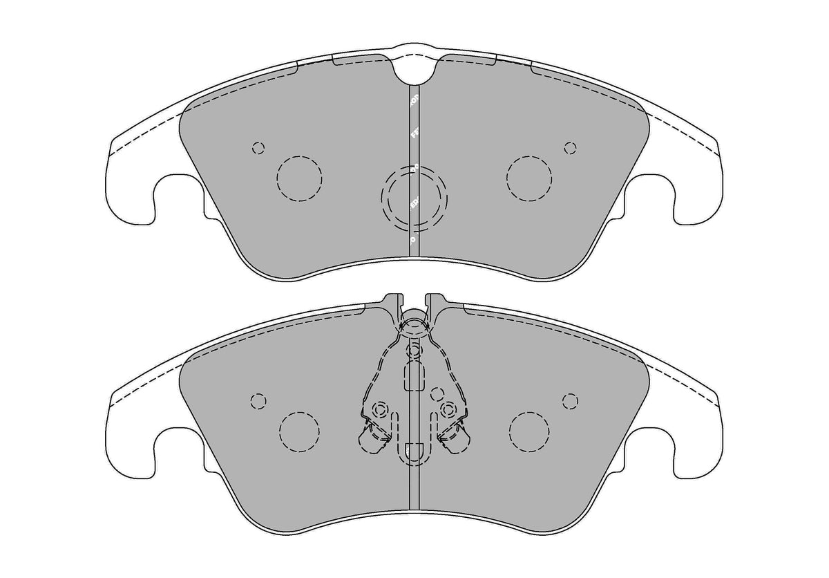 FERODO FCP4044H Front Brake Pads DS2500 for AUDI A4 (B8) / A5 (8T) Photo-0
