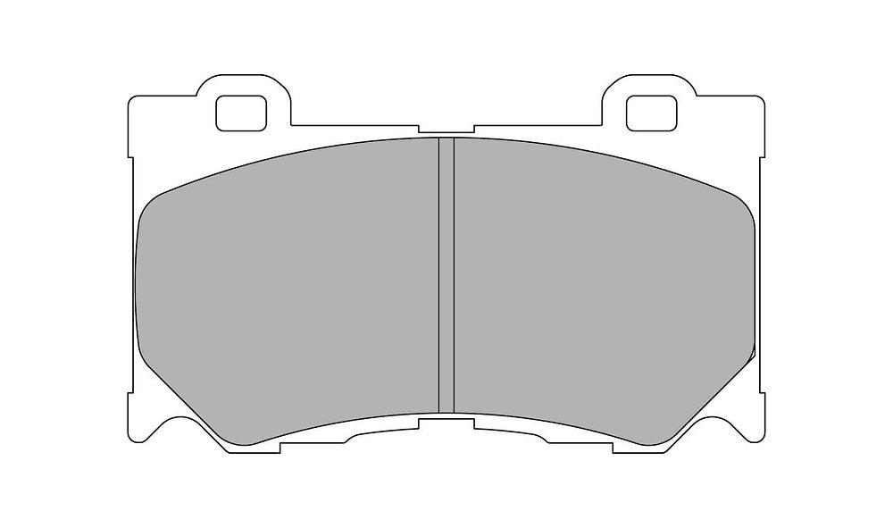 FERODO FCP4172H Front Brake Pads DS2500 for NISSAN 370Z / INFINITI FX50 Photo-0