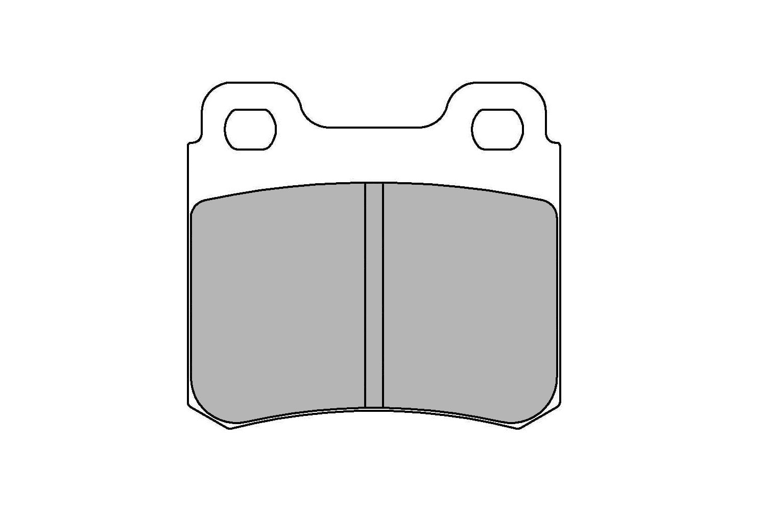 FERODO FCP586R Rear Brake Pads DS3000 for OPEL Astra GSI / Calibra 1995-1998 Photo-0