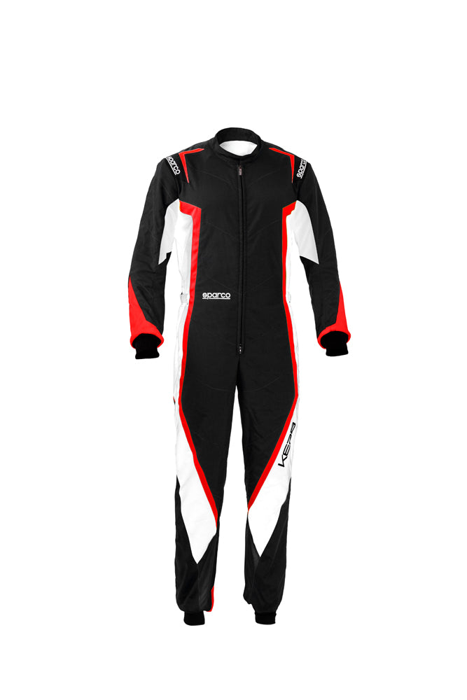 SPARCO 002341NBRS120 KERB YOUTH CHILD Kart suit, CIK, black/white/red, size 120 Photo-0