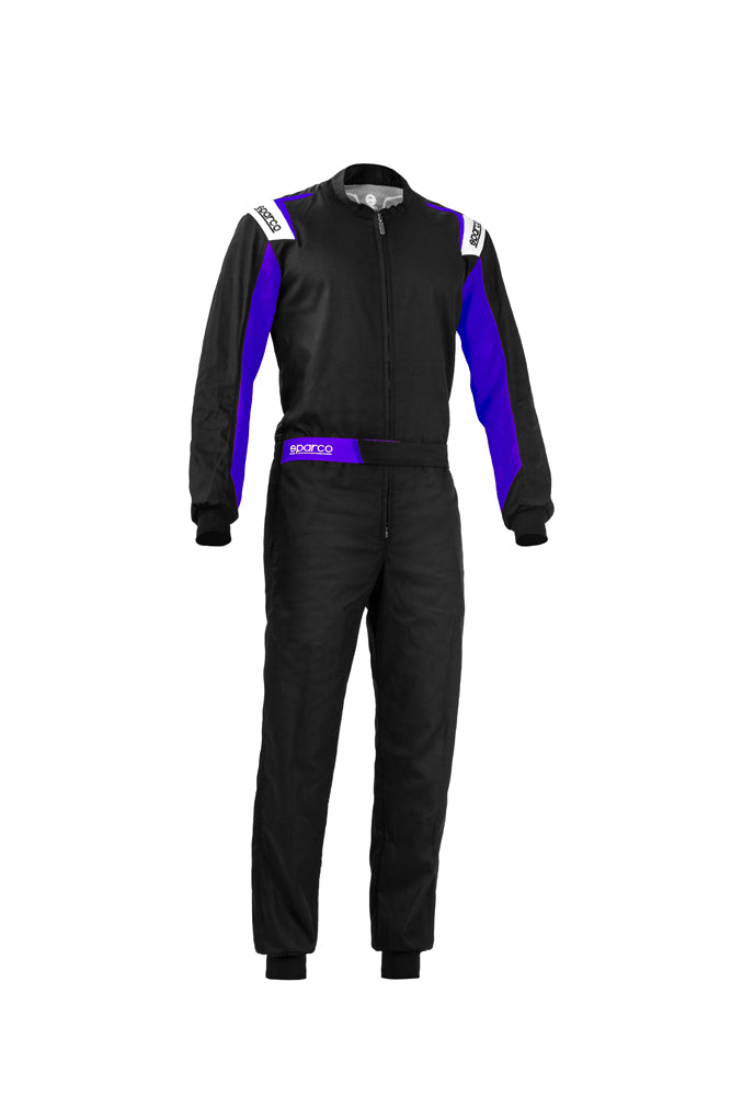 SPARCO 002343NREB5XXL ROOKIE 2020 Kart suit, NOT HOMOLOGATED, black/blue, size XXL Photo-0