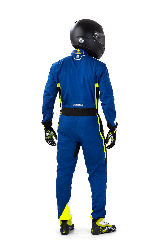 SPARCO 002341BNGB150 KERB YOUTH CHILD Kart suit, CIK, blue/yellow/black, size 150 Photo-2