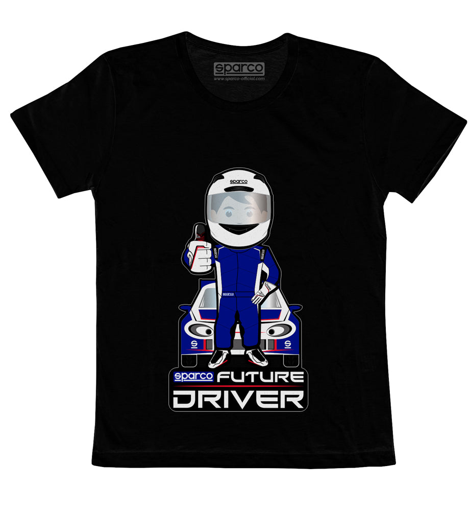SPARCO 017013NR0506 T-shirt children's FUTURE DRIVER, black size of 5-6 years Photo-0